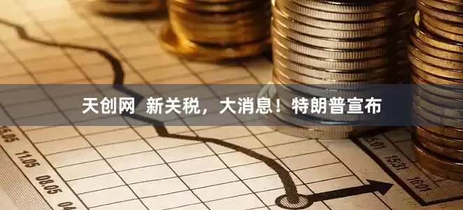天创网  新关税，大消息！特朗普宣布