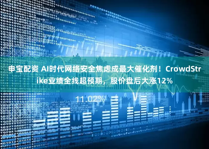 申宝配资 AI时代网络安全焦虑成最大催化剂！CrowdStrike业绩全线超预期，股价盘后大涨12%